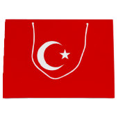Türkische Flagge Große Geschenktüte (Vorderseite)
