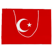 Türkische Flagge Große Geschenktüte (Rückseite)
