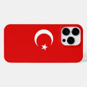 Türkische Flagge iPhone Hülle (Rückseite (Horizontal))