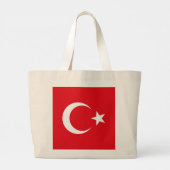 Türkische Flagge Jumbo Stoffbeutel (Rückseite)