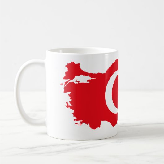 Türkische Flagge Kaffeetasse (Links)