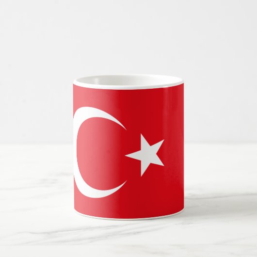 Türkische Flagge Kaffeetasse (Mittel)