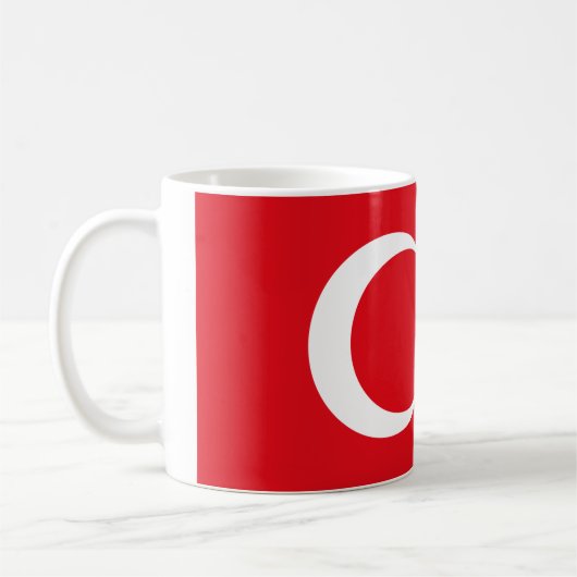 Türkische Flagge Kaffeetasse (Links)