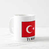 Türkische Flagge Kaffeetasse (Vorderseite Links)