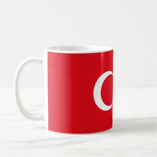 Türkische Flagge Kaffeetasse (Links)