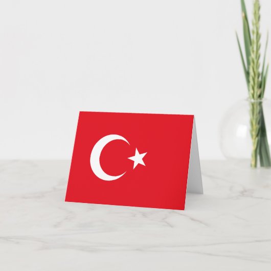 Türkische Flagge Karte (Vorderseite)