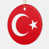 Türkische Flagge Keramik Ornament (Links)