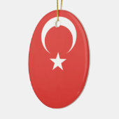 Türkische Flagge Keramik Ornament (Links)