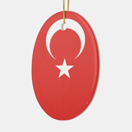 Türkische Flagge Keramik Ornament (Links)