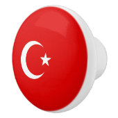 Türkische Flagge Keramikknauf (Rechts)