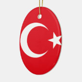 Türkische Flagge Keramikornament (Links)