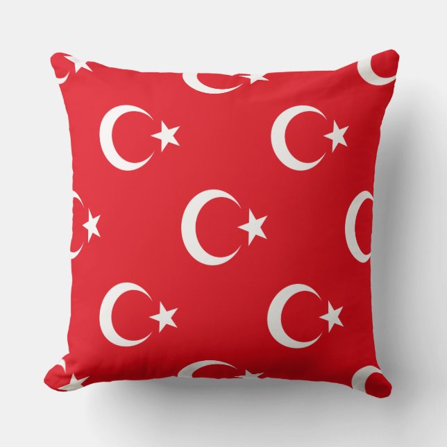 Türkische Flagge Kissen (Vorderseite)