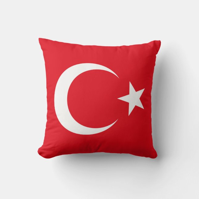 Türkische Flagge Kissen (Vorderseite)