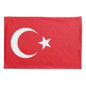 Türkische Flagge Kissenbezug (Rückseite)
