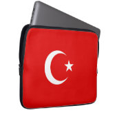Türkische Flagge Laptopschutzhülle (Vorne Rechts)