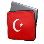 Türkische Flagge Laptopschutzhülle (Vorderseite Links)