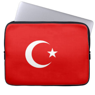 Türkische Flagge Laptopschutzhülle