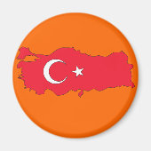 Türkische Flagge Magnet (Vorne)