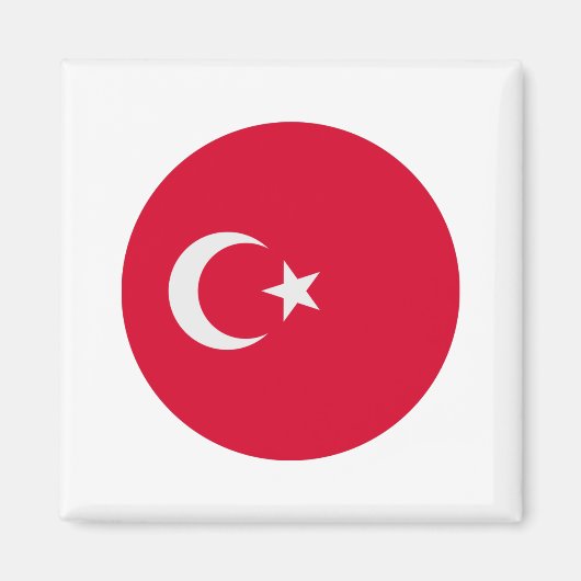Türkische Flagge Magnet (Vorne)