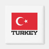 Türkische Flagge Magnet (Vorne)