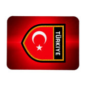 Türkische Flagge Magnet (Horizontal)