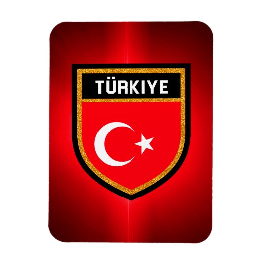 Türkische Flagge Magnet (Vertikal)