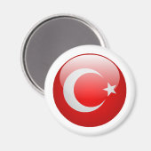 Türkische Flagge Magnet (Vorderseite/Rückseite)