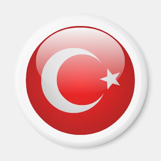 Türkische Flagge Magnet (Vorne)
