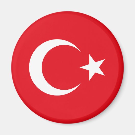Türkische Flagge Magnet (Vorne)