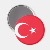 Türkische Flagge Magnet (Vorderseite/Rückseite)