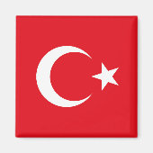 Türkische Flagge Magnet (Vorne)