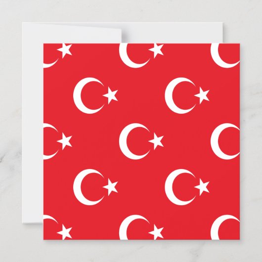 Türkische Flagge Magneteinladung (Vorderseite)