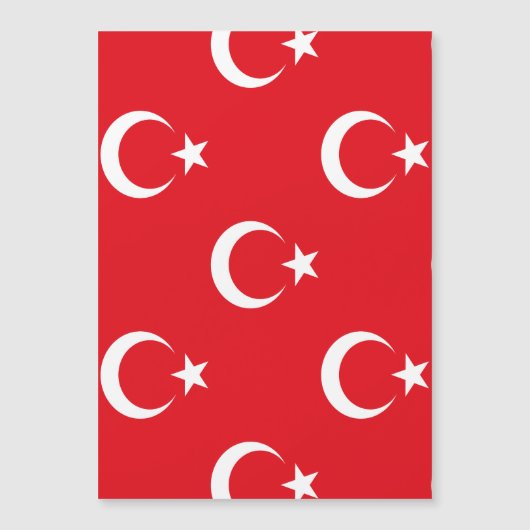 Türkische Flagge Magneteinladung (Vorderseite)