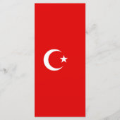 Türkische Flagge Menükarte (Rückseite)