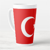 Türkische Flagge Milchtasse (Linke Ecke)