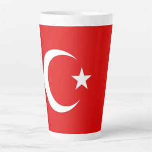 Türkische Flagge Milchtasse
