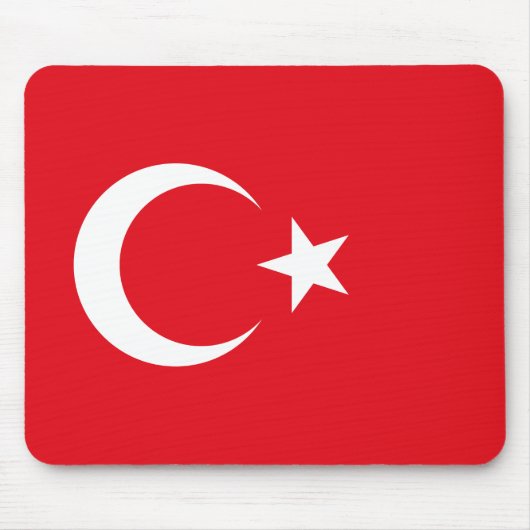Türkische Flagge Mousepad (Vorne)