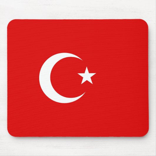 Türkische Flagge Mousepad (Vorne)