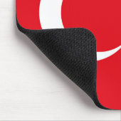 Türkische Flagge Mousepad (Ecke)