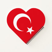 Türkische Flagge Notizblock (Rückseite)