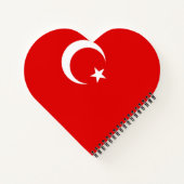 Türkische Flagge Notizblock (Rückseite)