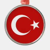 Türkische Flagge Ornament Aus Metall (Vorne)