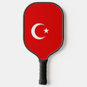 Türkische Flagge Pickleball Schläger (Rückseite)