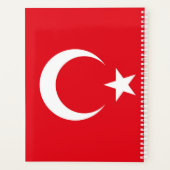 Türkische Flagge Planer (Rückseite)