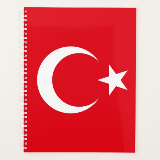 Türkische Flagge Planer (Vorderseite)