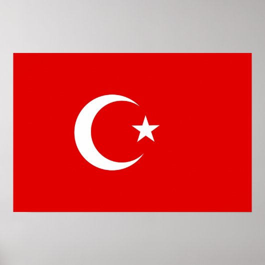 Türkische Flagge Poster (Vorne)