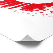 Türkische Flagge Poster (Ecke)