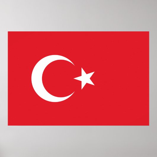 Türkische Flagge Poster (Vorne)