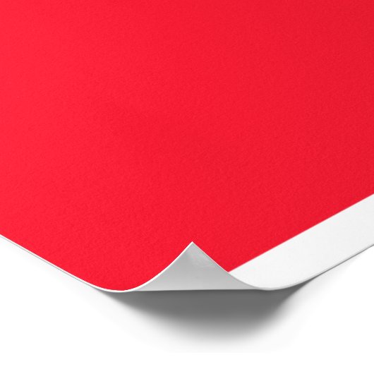 Türkische Flagge Poster (Ecke)