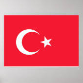 Türkische Flagge Poster (Vorne)